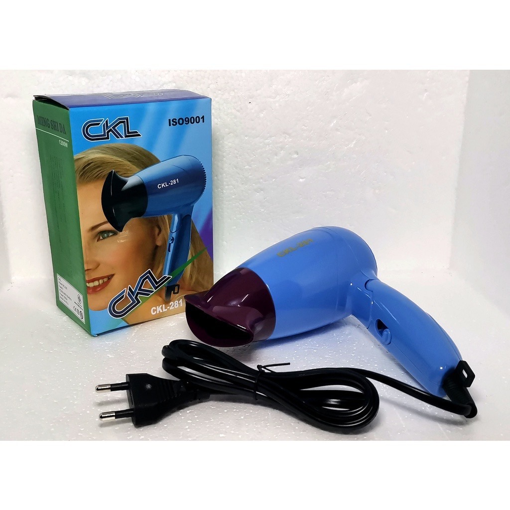 ไดร์เป่าผม CKL-281 (1200w) พับได้ ไดร์เป่าผม ไดเป่าผม เป่าผม เครื่องไดร์เป่าผม ไดรเป่าผม CKL แบบพกพา