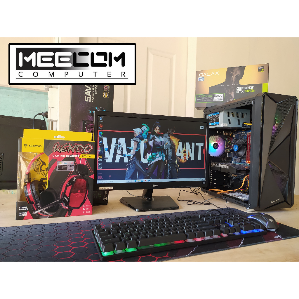 คอมพิวเตอร์ประกอบ Core i5 ram16 GTX1050ti   เล่นเกม GTAV Deltaforce Valorant Roblox Freefire Sims4 Fifa ตัดต่อ ทำงาน
