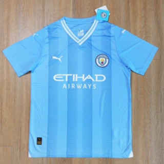 เสื้อบอล แมนซิตี้ Manchester City  Man Cityปี 2023/24 เกรด AAA (เกรดแฟนบอล)