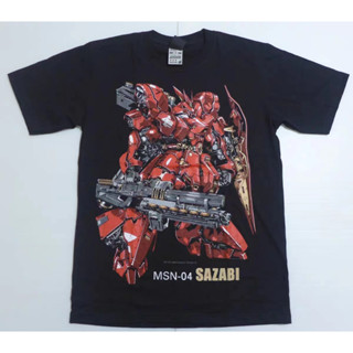 MSN-04 Shazabi Shazabi Shazabi Shaya Gundam Motor Warrior เสื้อยืดแขนสั้น