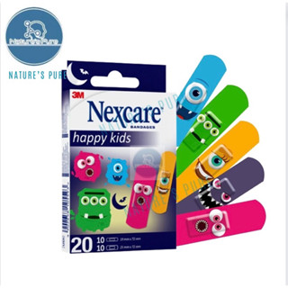 3M Nexcare Happy Kids 20ชิ้นพลาสเตอร์ลายการ์ตูน