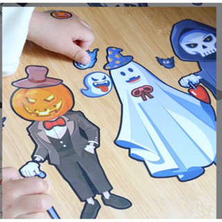 พร้อมส่งจาก🇹🇭🇹🇭Halloween DIY decoration stickers  สติกเกอร์ธีมฮาโลวีน  ตกแต่งตามจินตนาการสำหรับเด็กๆในช่วงเทศกาลฮาโลวีน