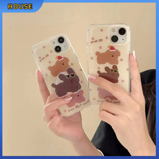 💲คูปองเคลม💲เคสไอโ case for iphone 11 12 ลูกสุนัขมินิมอล นำมาสนับสนุน เคส 14 13 12 11 pro max ซิลิโคนเหลวมีความทนทาน