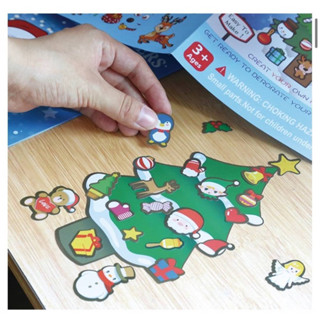 พร้อมส่งจาก🇹🇭🇹🇭Christmas DIY decoration stickers  สติกเกอร์คริสต์มาส  ตกแต่งตามจินตนาการสำหรับเด็กๆในช่วงเทศกาลคริสต์มาส