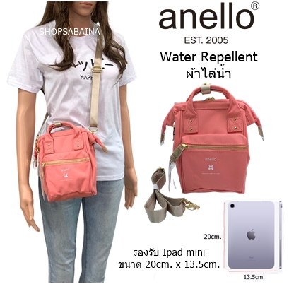 Anello แท้100% Canvas Tiny shoulderbag กระเป๋าสะพายข้าง ผ้ากันน้ำ