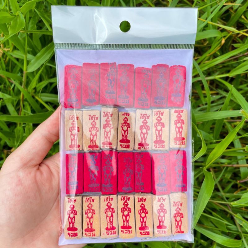 4:4ธูปหวยไอ้ไข่ 2 สี  28แท่ง ธูปหวย  ธูปขอหวย ธูปไอ้ไข่ ธูปใบ้หวย ไอ้ไข่ ตาไข่ เลข3หลัก
