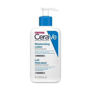 Cerave Foaming Cleanser โฟมล้างหน้า คลีนซิ่ง มอยเจอร์ไรเซอร์ เพิ่มความชุ่มชื้นให้ผิว ผิวแพ้ง่ายสามารถใช้ได้ 236ml