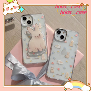 ❤️จัดส่งภายใน 24 ชม❤️ เคสไอโฟน 11 12 13 14 Pro Max กระต่าย แฟชั่น การ์ตูน ความนิยม สาวน่ารักหัวใจ Case for iPhoneป้องกัน