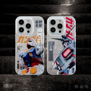 🚚จัดส่งจากไทยภายใน 24 ช.ม🚚เคสไอโฟน 14 Pro Max 13 12 11 เคส for เคสไอโฟน11 กันดั้ม ปุ่มโลหะ พกง่ายๆ การป้องกันการตก Case