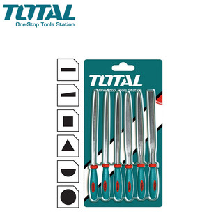 TOTAL ตะไบอเนกประสงค์ มินิ ขนาด 6 ตัวชุด ขนาด 3 x 140 มม. รุ่น THT91462 ( Mini File Set )