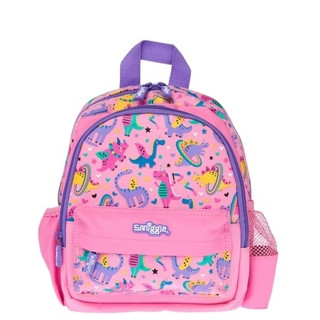 🙅‍♀️Smiggle Bag กระเป๋าเป้ กระเป๋านักเรียน สำหรับเด็กเล็ก ขนาด 10.5 นิ้ว ของแท้ 🚩 ลาย ชมพู ไดโน  พร้อมส่งในไทย 🙅‍♀️🎒