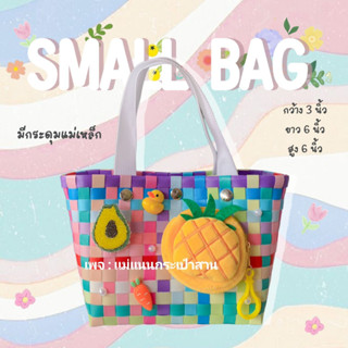 กระเป๋าสานไซส์เล็กสีสดใส รุ่น : Small bag