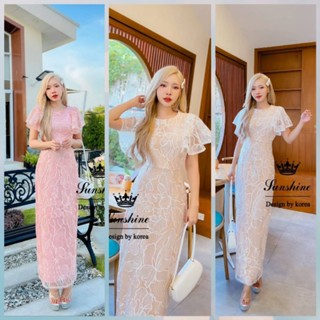 เดรสลูกไม้ปักลูกปัดแสนสวยคัตติ้งสวยเปะมาก  ตัดเย็บจากผ้านิ่มๆใส่สบายมากๆ