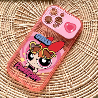 ❤️พร้อมส่งในประเทศไทย❤️เคสโทรศัพท์มือถือ พาวเวอร์พัฟเกิร์ล พร้อมกระจกแต่งหน้า สําหรับ IPhone 14 13 12 11 PROMAX XR XSMAX