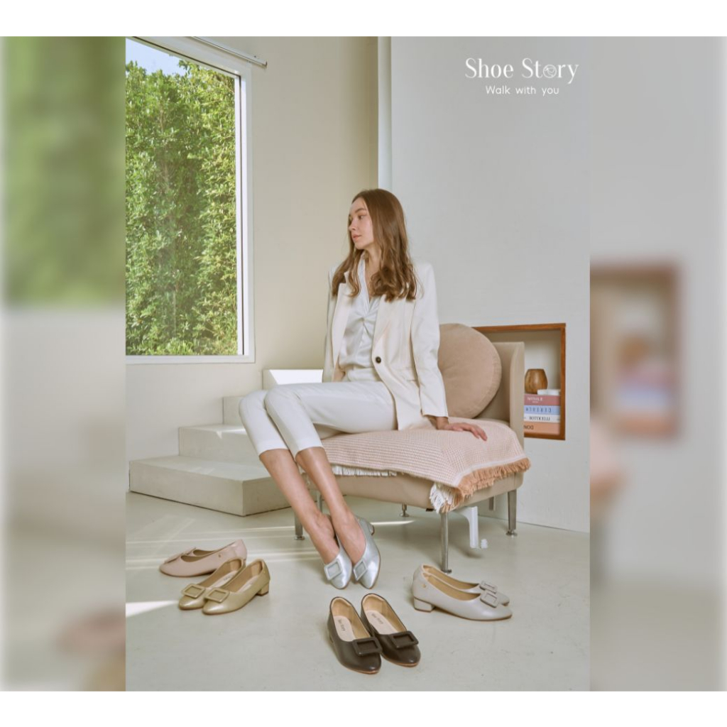 Shoe Story รองเท้าส้นสูง : รุ่น Kayla Pont Mid Heels
