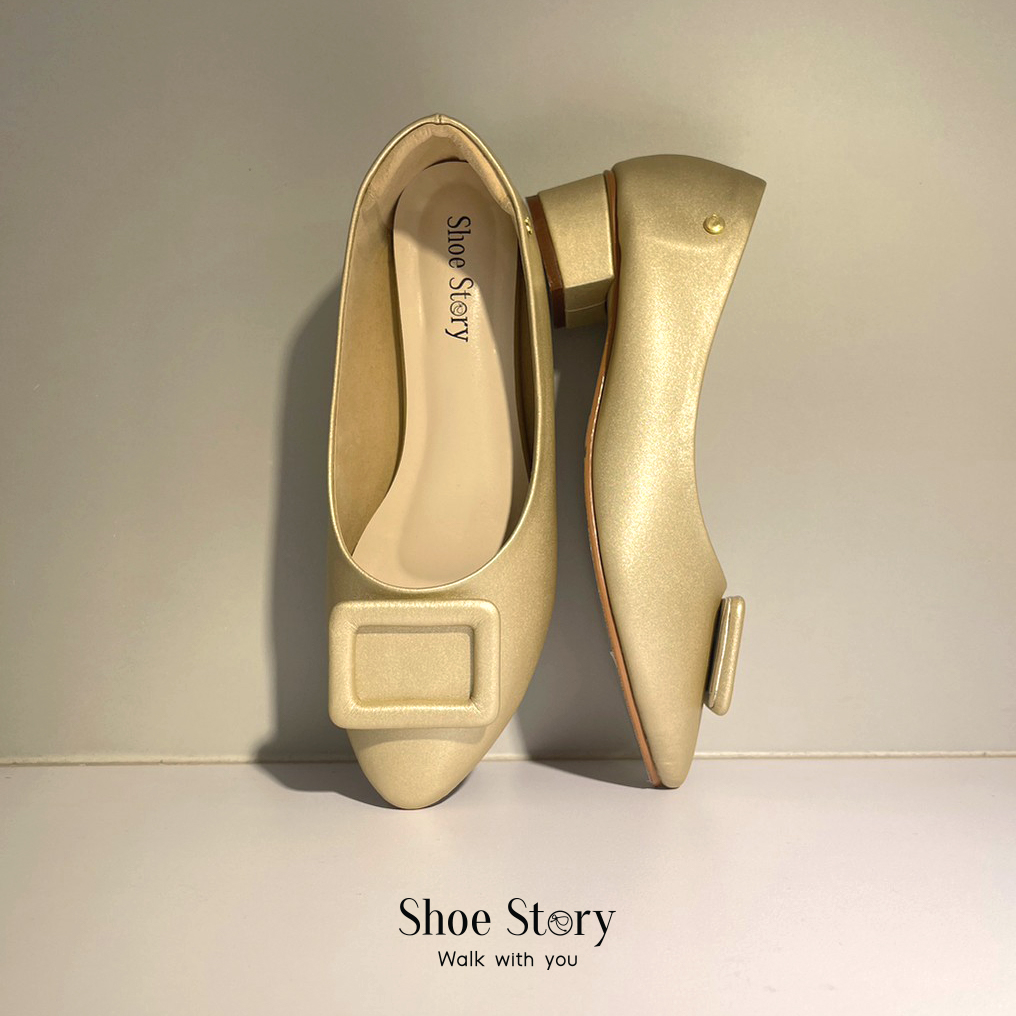 Shoe Story รองเท้าส้นสูง : รุ่น Kayla Pont Mid Heels
