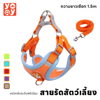 yoyo Pet: สายจูงสัตว์เลี้ยง แมว หมา สุนัข เชือกรัดสัตว์เลี้ยง สายรัด คุณภาพดี สะท้อนแสง มีหลายขนาดให้เลือก