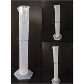 Polylab_Measuring Cylinder (PP) (Plastic), Hexagonal Base กระบอกตวงพลาสติก ฐาน6เหลี่ยม 10 25 50 100 250 500 ml