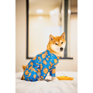 ชุดกันขนร่วง ชุดเก็บขน น้องหมาแมว ลายอาหารจานโปรด ไข่ดาว คุกกี้ ซูชิ | CLAWSET.BKK
