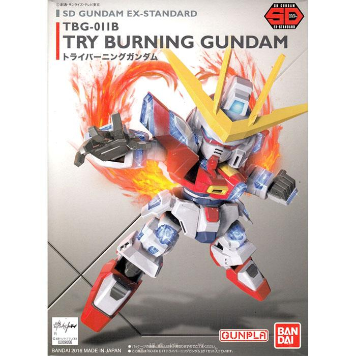 Bandai กันพลา กันดั้ม SD GUNDAM EX-STANDARD 011 TRY BURNING GUNDAM(งานแท้)