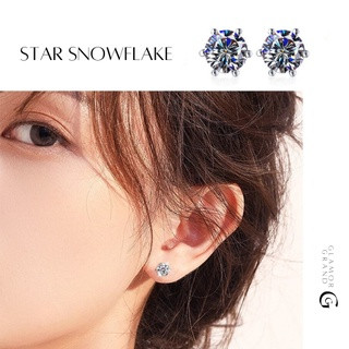 Glamor✨Star Snowflake S925 ต่างหูเงินแท้