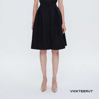 VICKTEERUT Re-Edition Flared Midi Skirt กระโปรงบาน ยาวคลุมเข่า