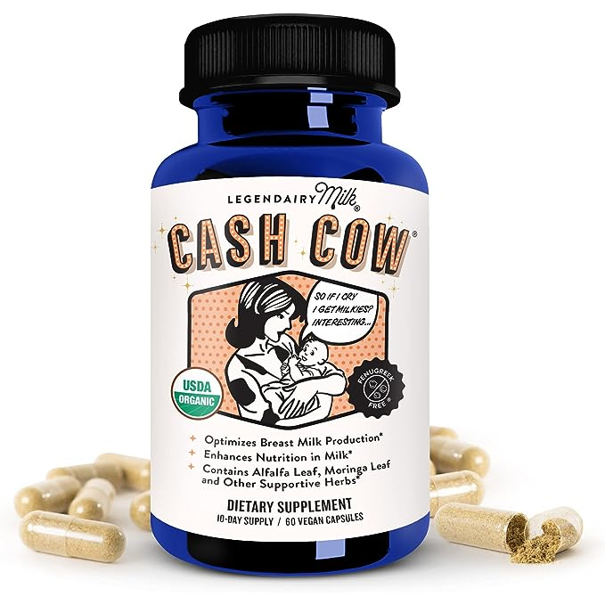 Legendairy Milk Cash Cow 60 Capsules -exp.01/26- อาหารเสริมให้นมบุตร สำหรับการเพิ่มปริมาณน้ำนม