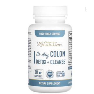 SMNutrition 15-Day Colon Detox + Cleanse 30 Capsules -exp.01/25- 🌱ช่วยดีท็อกซ์ลำไส้ ลดการระคายเคืองของลำไส้🌱