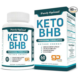 Purely Optimal Premium Keto Diet Pills 60 Capsules **exp.03/26** วิตามินสำหรับการควบคุมน้ำหนัก  ช่วยเพิ่มพลังงาน