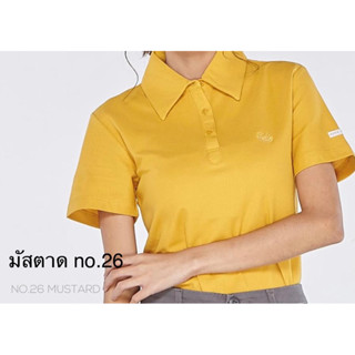 เสื้อแตงโมคอปก สีมัสตาด(no.26) เสื้อแตงโมแท้100% สินค้าขายดี