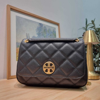 กระเป๋าถือสะพาย ทรงสวย ขนาดกำลังเหมาะพอดี TORY BURCH WILLA SMALL SHOULDER BAG