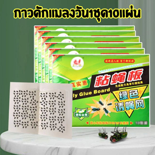 Sticky Fly Paper กระดาษดักแมลง กาวดักแมลงวัน แผ่นกาว กาวเหนียวแน่น ใช้งานง่าย รหัส1760