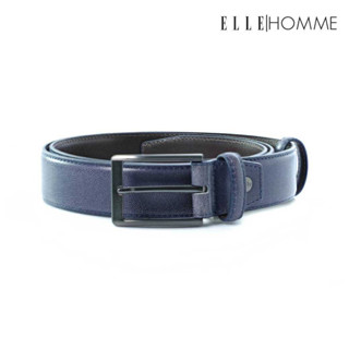 ELLE HOMME | เข็มขัดหนังวัวแท้ ลายหิน สไตล์ Casual Business หัวเข็มเจาะ มีให้เลือก 3 สี | H84272