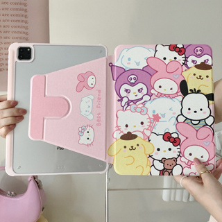 🎁ส่งของขวัญ🎁 Sanrio การ์ตูน น่ารัก เคส for iPad Gen10 10.9 2022 Gen9 10.2 pro 11 2021 เคสไอแพด Air4 5 Case หมุนได้ 360