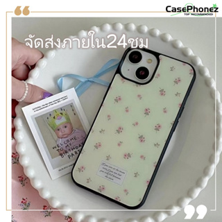 💚จัดส่งภายใน24ชม💚เคส for iPhone 11 14 Pro Max Case for iPhone 12 13 ป้องกันการตก การป้องกัน ระดับสูง เรียบง่าย ดอกไม้