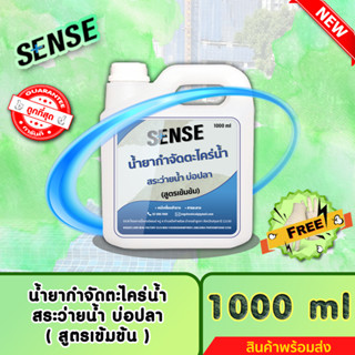 SENSE น้ำยากำจัดตะไคร่น้ำสระว่ายน้ำ,ตะไคร่น้ำบ่อปลา (สูตรเข้มข้น) ขนาด 1000 ml ++สินค้าพร้อมส่ง++ #แถมฟรีถุงมือ🧤