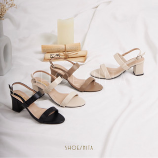 🤎New🤎 รองเท้าส้นสูง 2.5 นิ้ว หนังนิ่มมาก ใส่สบาย SHOESNITA พร้อมส่ง