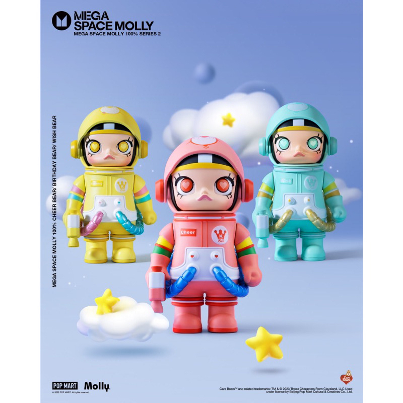 ‼️[พร้อมส่ง 🇹🇭 แท้100%]‼️🚀Secret 🐻Popmart Molly Space 100% V.2