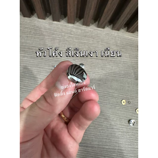 หมุดปิดหัวน๊อต หมุดยึดกระจก หมุดยึดอะคริลิค ขนาด 5/8" (16 mm.) แพ็ค 10 ชุด
