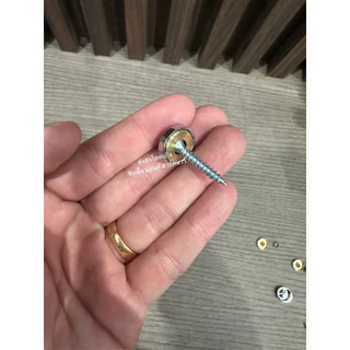 หมุดปิดหัวน๊อต หมุดยึดกระจก หมุดยึดอะคริลิค ขนาด 5/8" (16 mm.) แพ็ค 10 ชุด