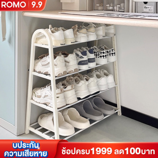 ROMOSS ชั้นวางรองเท้า รูปตัวA ที่วางรองเท้า 3ชั้น4ชั้น ประหยัดพื้นที่ เฟอร์นิเจอร์ อุปกรณ์จัดเก็บ