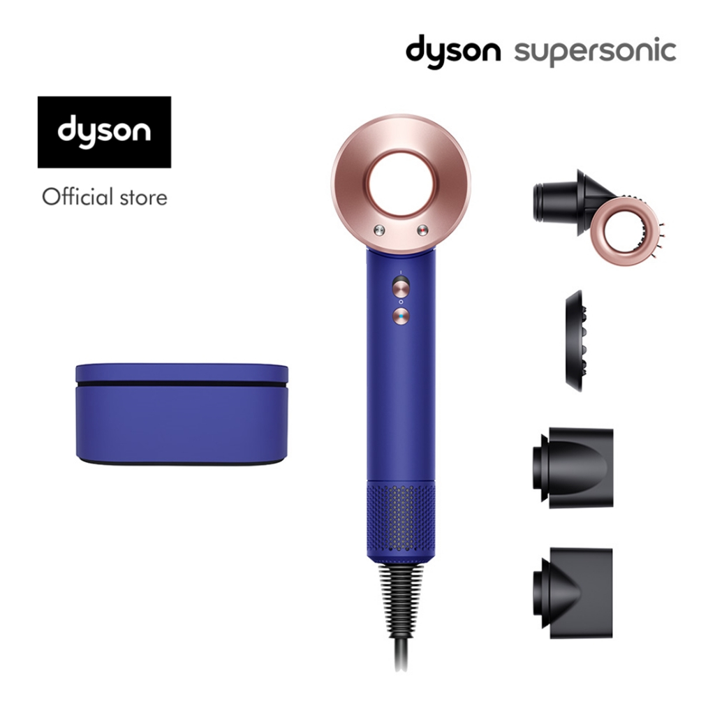 Dyson Supersonic™ hair dryer HD15 (Vinca blue/Rosé) with Presentation Case ไดร์เป่าผม สี วิงก้าบลู/โรเซ่