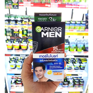 Garnier เมน เทอร์โบไบร์ท ไบรท์เทนนิ่ง เซรั่ม Spf30Pa+++💜เเพ็คเกจใหม่💜(7มล. x 6 ซอง)