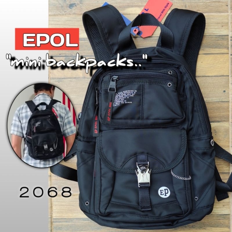 EPOL BAG รุ่นEP-2068 ใบเล็ก กระเป๋าเป้ สำหรับสะพายหลัง