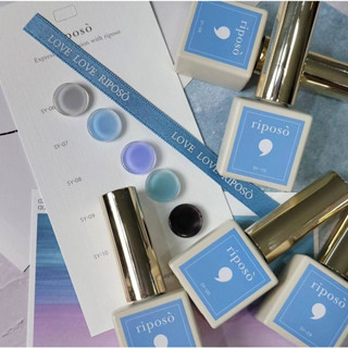 Arrival🆕️เซตสีเจล Love Love B Syrup#SY6-10 RIPOSO Korea 5 สีnon wipe พร้อมชาร์ตสีเปล่า ของแท้จากเกาหลี🇰🇷พร้อมส่ง