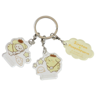 พวงกุญแจอะคริลิค Sirotan x Sanrio Characters (Limited) ตัวห้อย 3 ตัว แบบ Pompompurin