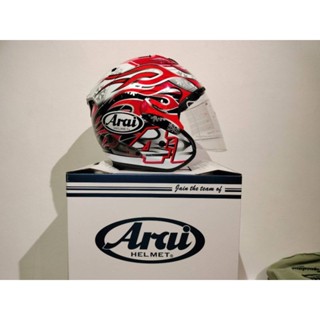 Arai​ ครึงใบ​ ลายไฟ​แดง