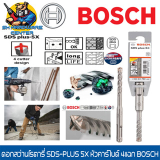 ดอกสว่านโรตารี่ 5แฉก เจาะปูนผ่านเหล็กเส้น มีขนาด/ความยาวดอก …