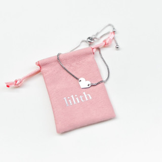 Lilith - heart stainless steel bracelet สร้อข้อมือ สแตนเลส จี้หัวใจ