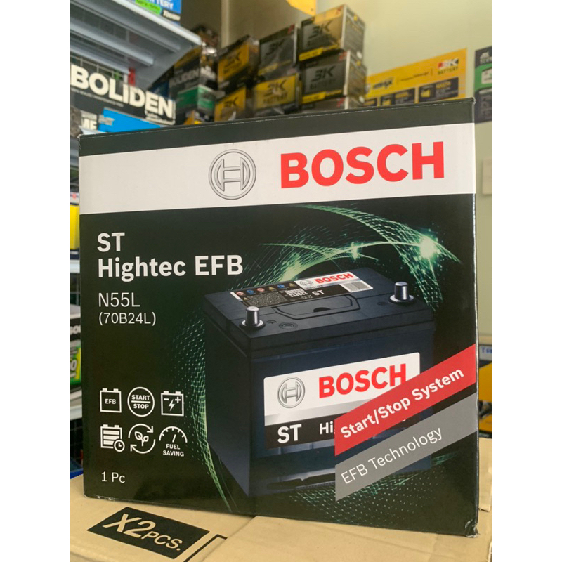 แบตเตอรี่แห้ง Bosch N55 EFB 70B24L